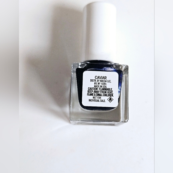 NWT MINIATURE BELIEVE BEAUTY GLITTER NAIL: BLACK/GOLD CAVIAR! - Picture 3 of 6